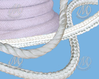 MinGlas 3350 Fiberglass Round Braided Rope, Firm Texture