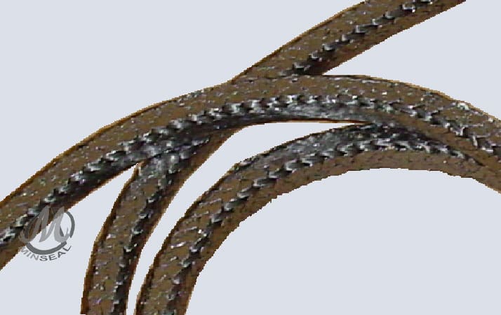GB1000CK Braided rope with textured brown surface.